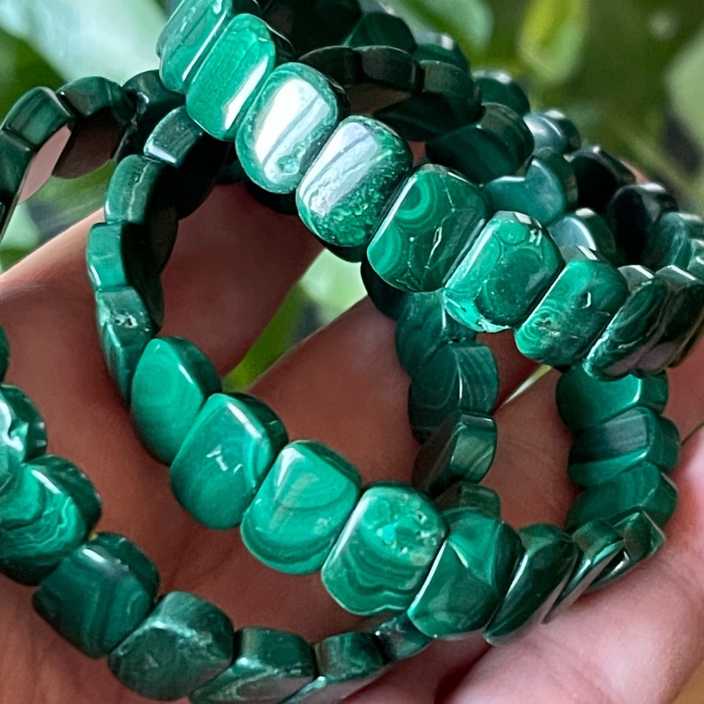 Stone of Travel - malachite bracelet - Picture 3 of 6